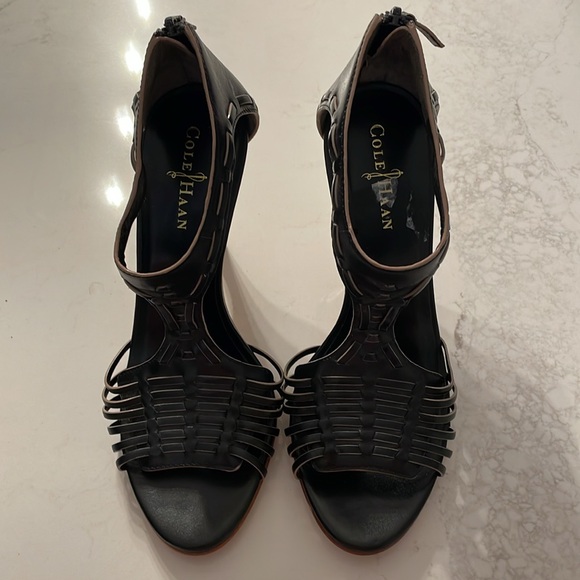 Cole Haan Nike Air Cushioned Valencia black leather size 8 - Picture 2 of 6